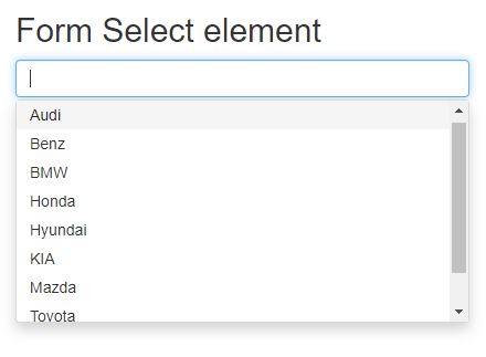 How to use multiselect element in a form