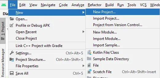 How to build an app using kotlin in android studio