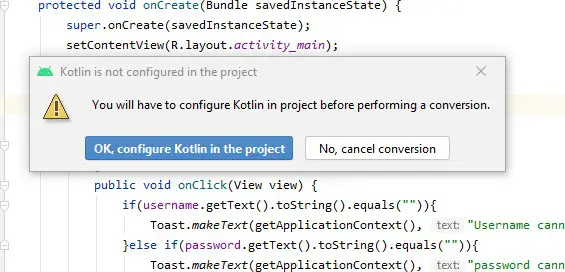 How to convert java files to kotlin files in android studio