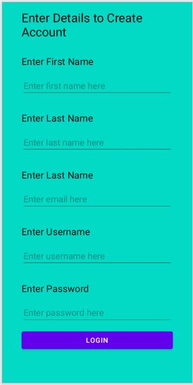 Create a simple registration application using kotlin in android