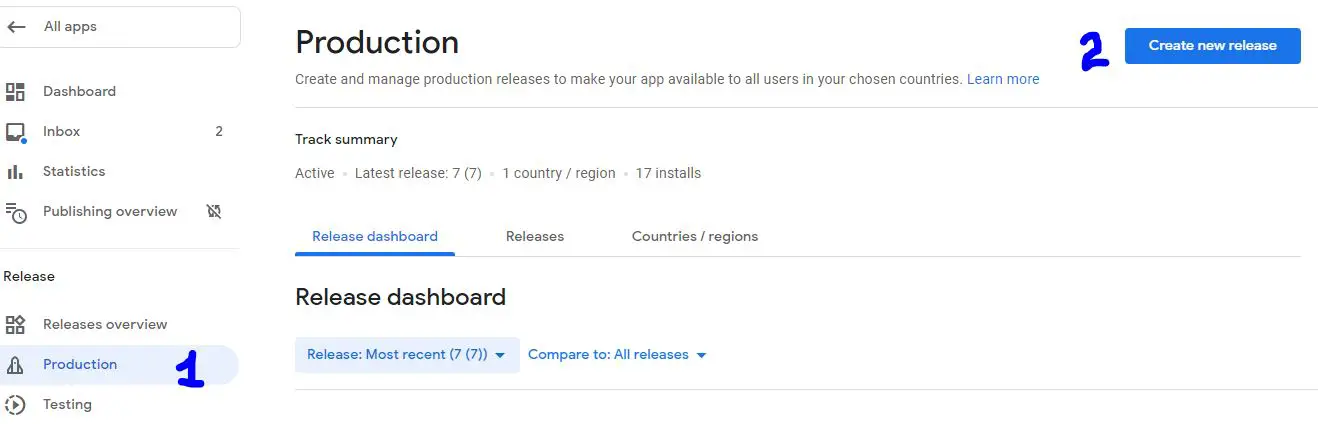 How to publish an app update in google play store